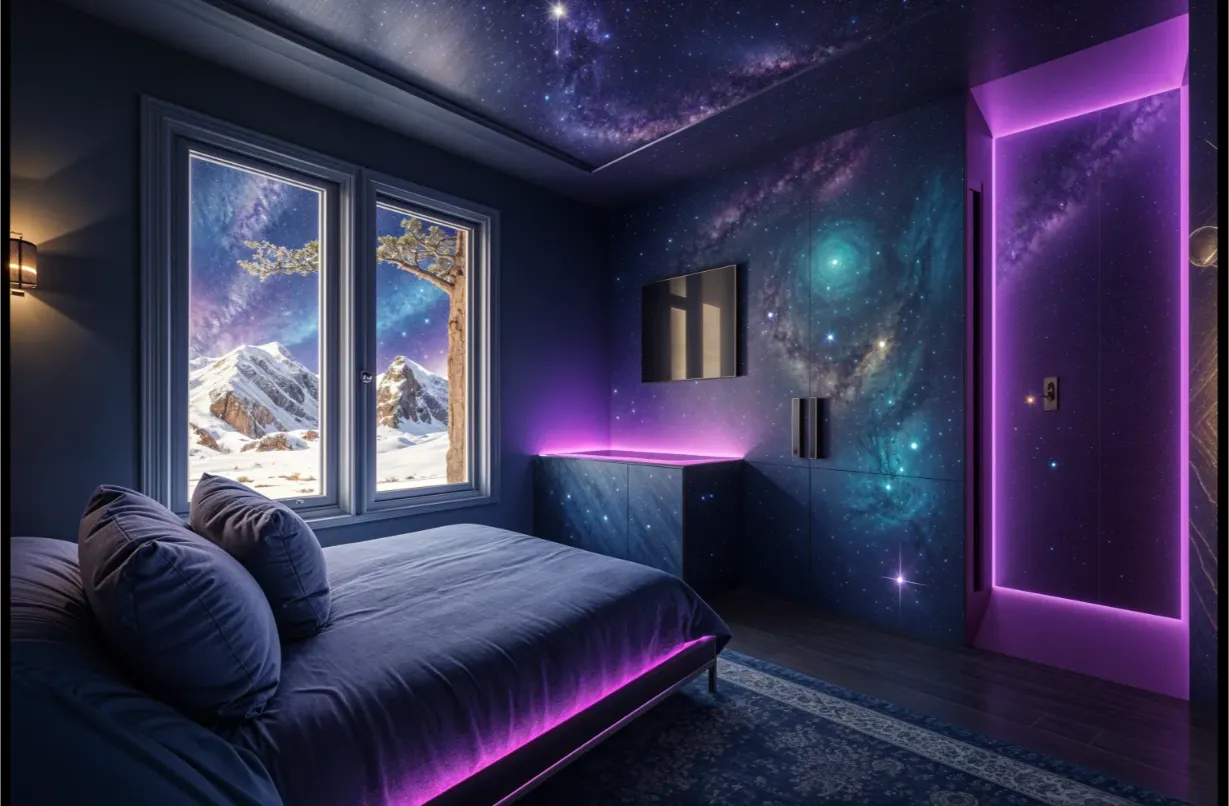 virtually staged room