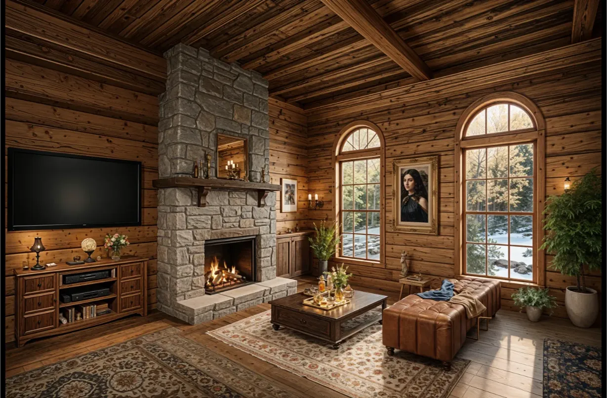 virtually staged room